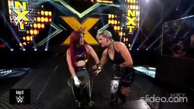 maybe she lost, buts he didn't miss her chance to spank Io