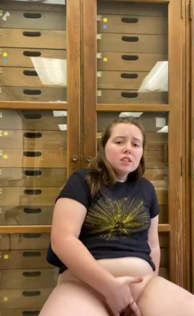 Hot little horny in lab while profesor was right next doors