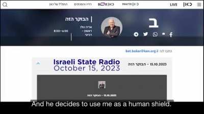 Many Israeli civilians in Kibbutz Be’eri were killed by Israeli forces, survivor Yasmin Porat told Israeli state radio in a now censored interview. Here it is with translation.
