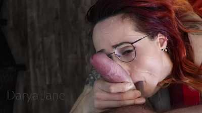 Her ball sucking skills are so good that she made this lucky guy erupt in the most violent and best way!