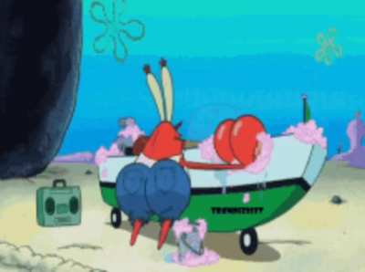 Had a dream of the twerking Mr Krabs gif but with CG5's "Why did the chicken cross the road"