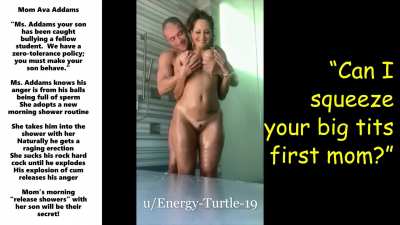 Step-Mom Ava Addams Showers with her Bully Step-Son in "release showers" to Calm his Rage