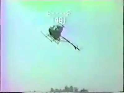 Idiot flies a helicopter 