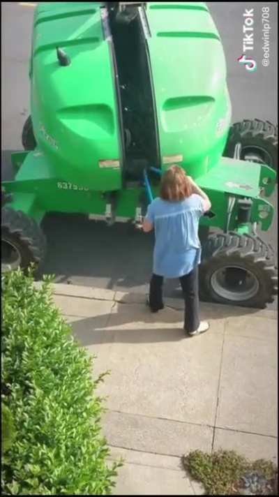 This lady literally could have killed someone...