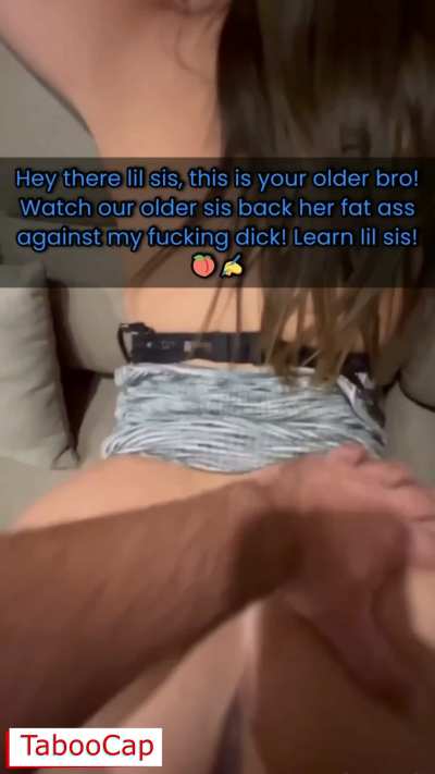 Older Sister and Older Brother Teach Their Younger 18 Year Old Sister How to Fuck