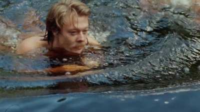 Maria Bonnevie &amp;amp; Kristoffer Joner - Uskyld (NO2012) - Swimming in the river near their cabin, then finding food in nature