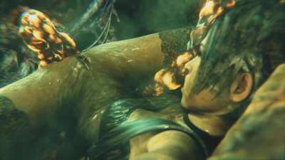 Lara fucked by tentacles
