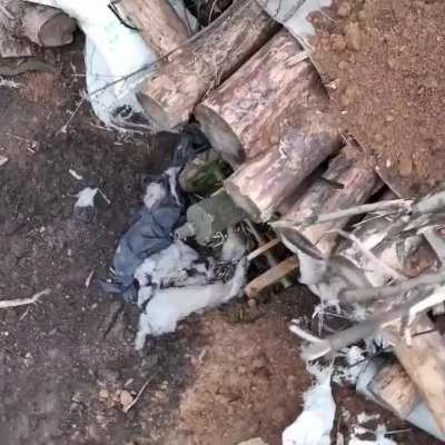 The Ukrainian 30th Brigade's aerial reconnaissance unit destroys a Russian Maxim Machine Gun with a drone drop munition [Published 25/12/2023]
