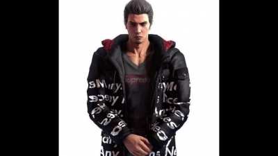 Kiryu after changing his clothes for Tachibana Real Estate (OC) audio on, kyodais.