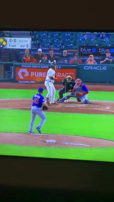 Buster Posey with the assist on Brandon Crawford&rsquo;s 3-run homer.