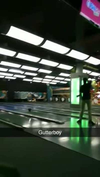 Your homies cheering you during bowling.