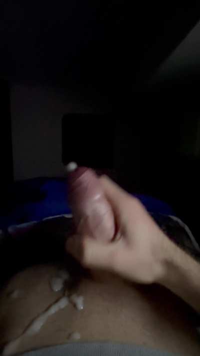 20 foreskin sliding up and down feels so good 🤤