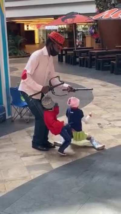 South African street performer