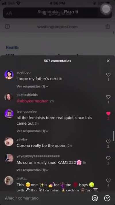 This was the comment section under a video about how more men are killed by the Coronavirus than women. Let men say #killallwomen or &ldquo;thank god&rdquo; and watch shit hit the fan.