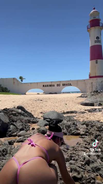 Pink micro bikini