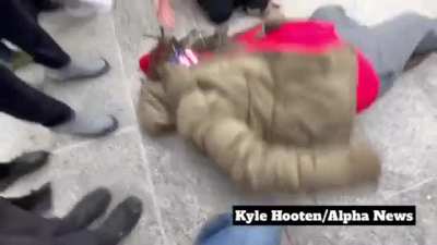 Woman screaming 