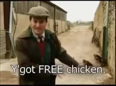 "It's actually made of chicken!"