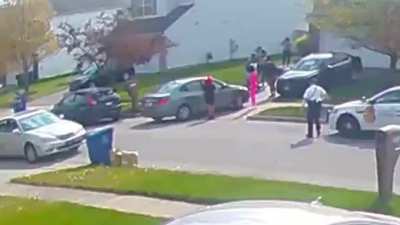 Security camera captures Ma&rsquo;khai Bryant altercation, police shooting