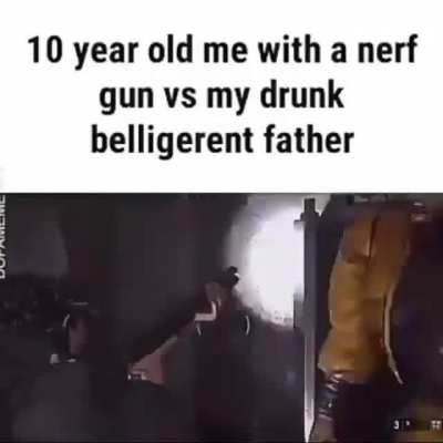 Nerf gun does &frac12; damage