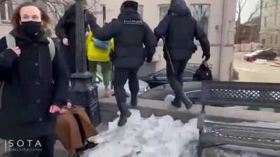 Russian Stormtroopers playing catch with citizens who woke up.
