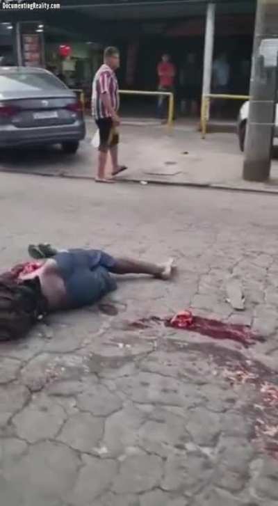 Accident Victim's Heart Still Beating In The Road