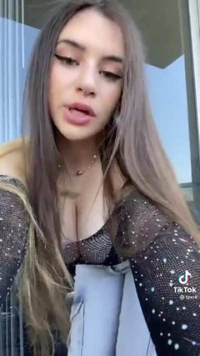 "Showing" her new septum