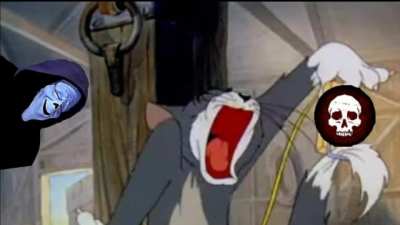 my friend screaming like Thomas the Cat during a Ghostface ambush