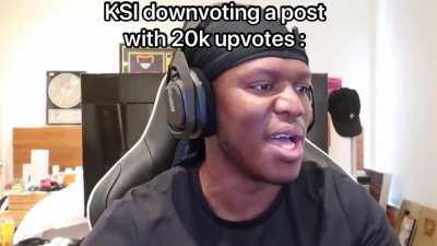 When KSI downvotes someone&rsquo;s post