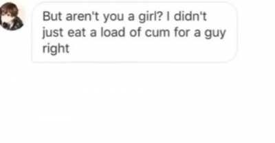 Guess he's gay now...