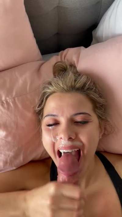 I let him use my mouth right when we woke up this morning 😜