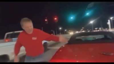 Corvette guy claims biker hit him.. 🤦&zwj;♂️