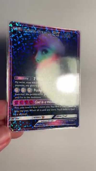 I&rsquo;ve made a handmade Pok&eacute;mon card of Ariana Grande, let me know what you think about it!