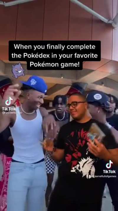 When you finally complete your Pok&eacute;dex in your favorite Pok&eacute;mon game! 💪🏼