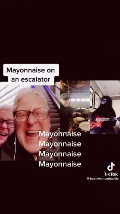 Mayonnaise on an escalator