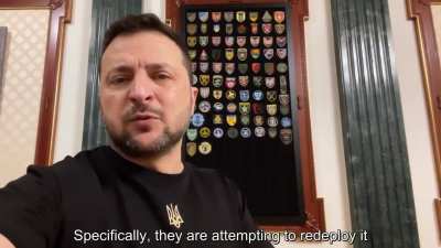 "Every Russian strike, especially ones as audacious as those targeting nuclear plants and other critical facilities, is an argument that the pressure on the terrorist state is insufficient." - President Zelenskyy's address, 25th October 2023