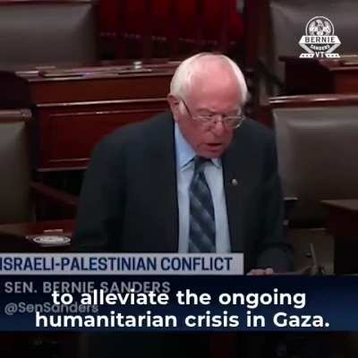 Bernie Sanders stands bravely in congress and declares "Palestinian Lives Matter"