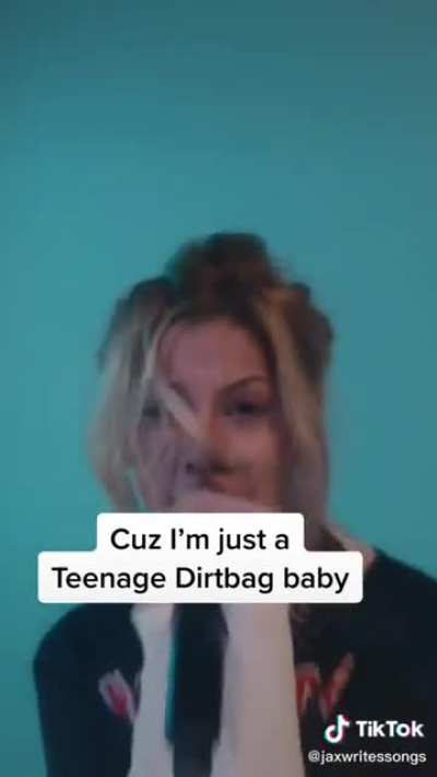Teenage Dirtbag modified cover by @jaxwritessongs