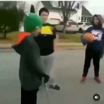Got him there