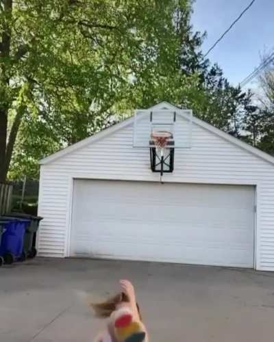 To score a backwards goal