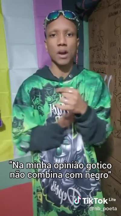 Oi, a subcultura G&oacute;tica n&atilde;o &eacute; somente sobre visual, tchau.