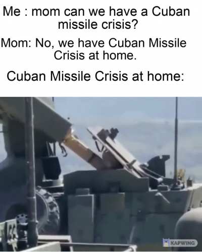 Technically it's a missile crisis!