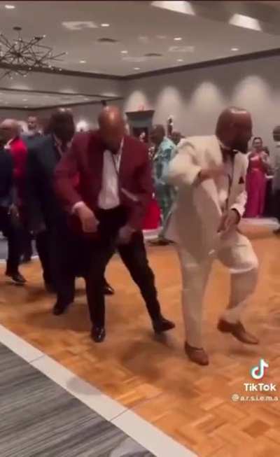 Old guys showing how it&rsquo;s done in the Wedding Afterparty