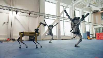 Eu lembro quando os rob&ocirc;s da Boston Dynamics mal conseguiam ficar de p&eacute; ou caminhar...