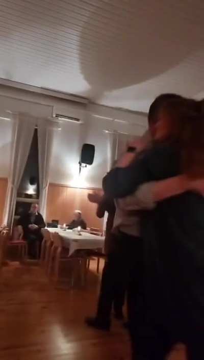 My wonderful stepdad dancing with me