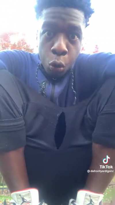Nigga got his pussy out and shit