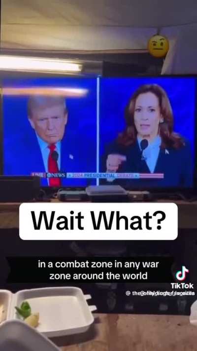 Just boots in an &ldquo;active combat zone&rdquo; watching live television and making Tiktoks