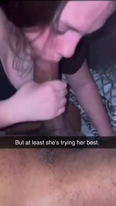 At least she's trying her best
