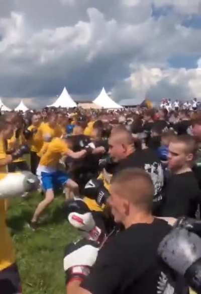 Street fight in Russia
