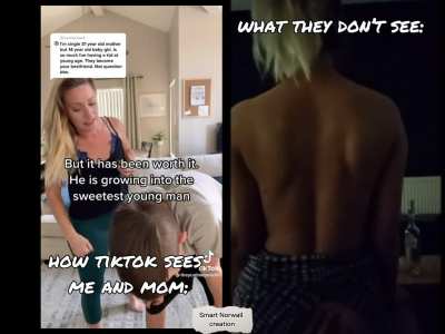 mom on TikTok vs Mom behind closed doors
