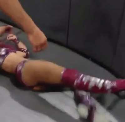 Charlotte tossing Sasha around like a ragdoll